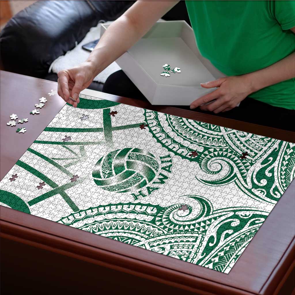 Hawaii Volleyball Puzzle Polynesian Pattern - Polynesian Pride