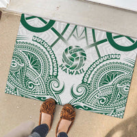Hawaii Volleyball Rubber Doormat Polynesian Pattern - Polynesian Pride