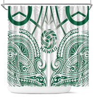 Hawaii Volleyball Shower Curtain Polynesian Pattern - Polynesian Pride