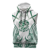 Custom Hawaii Volleyball Sleeveless Hoodie Polynesian Pattern - Polynesian Pride