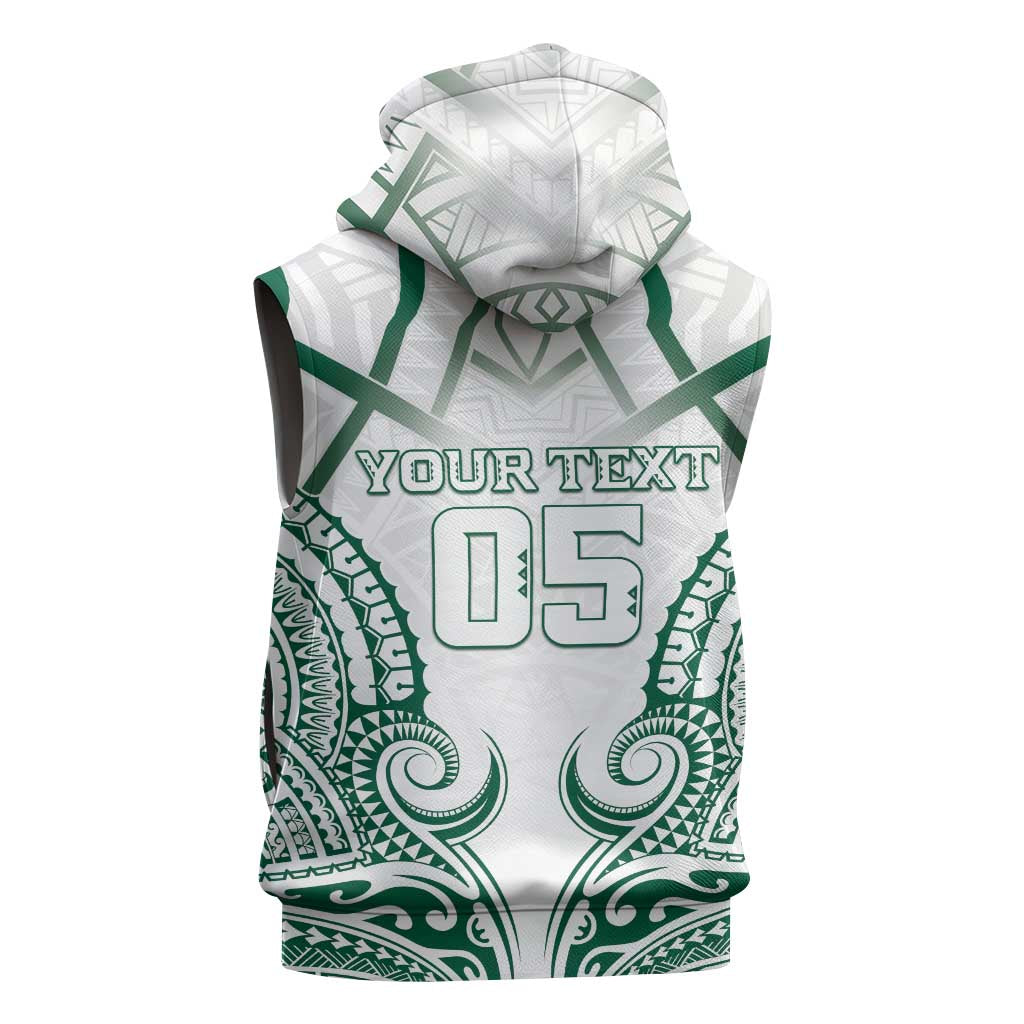 Custom Hawaii Volleyball Sleeveless Hoodie Polynesian Pattern - Polynesian Pride