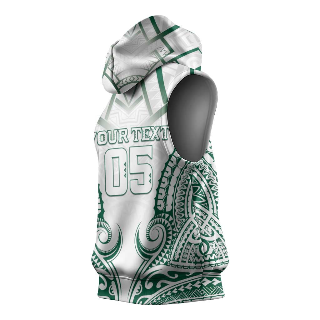 Custom Hawaii Volleyball Sleeveless Hoodie Polynesian Pattern - Polynesian Pride