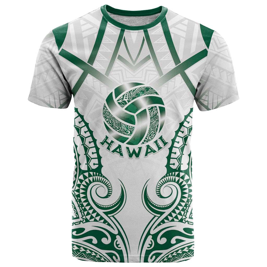 Custom Hawaii Volleyball T Shirt Polynesian Pattern - Polynesian Pride