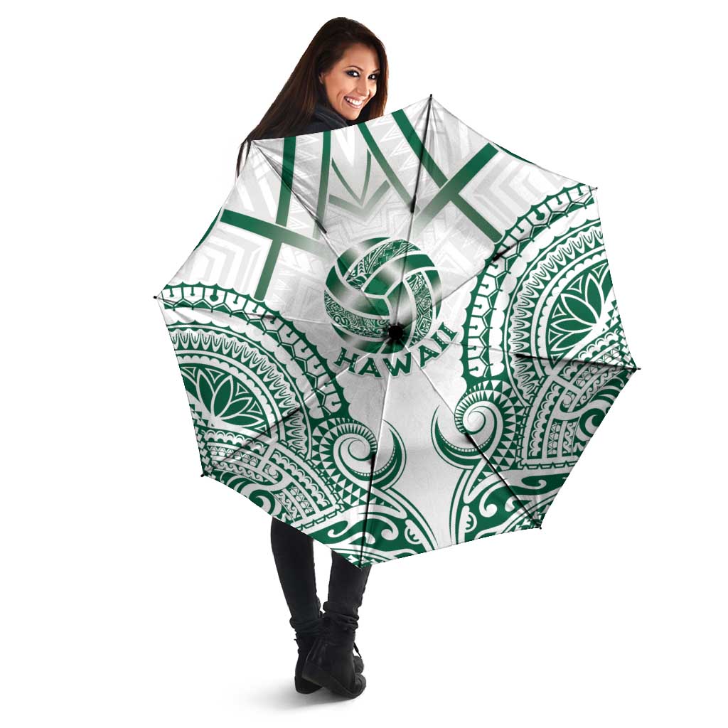 Hawaii Volleyball Umbrella Polynesian Pattern - Polynesian Pride