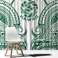 Hawaii Volleyball Window Curtain Polynesian Pattern - Polynesian Pride