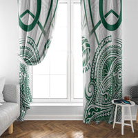 Hawaii Volleyball Window Curtain Polynesian Pattern - Polynesian Pride