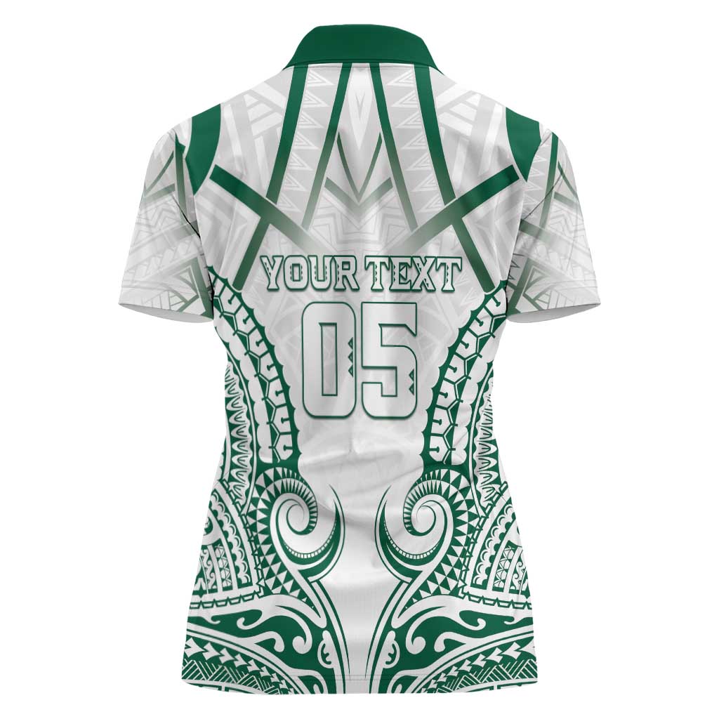 Custom Hawaii Volleyball Women Polo Shirt Polynesian Pattern - Polynesian Pride