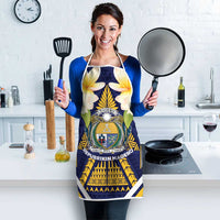 Nauru Independence Day Apron Coat Of Arms With Plumeria - Polynesian Pride
