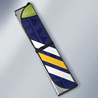 Nauru Independence Day Auto Sun Shade Coat Of Arms With Plumeria - Polynesian Pride