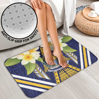Nauru Independence Day Bathroom Set Coat Of Arms With Plumeria - Polynesian Pride