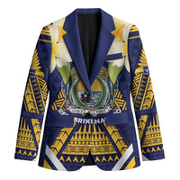 Personalised Nauru Independence Day Blazer Coat Of Arms With Plumeria - Polynesian Pride