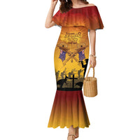 ANZAC Day Family Matching Mermaid Dress and Hawaiian Shirt Australia And New Zealand Slouch Hats
