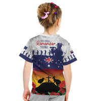 New Zealand And Australia ANZAC Last Post Kid T Shirt