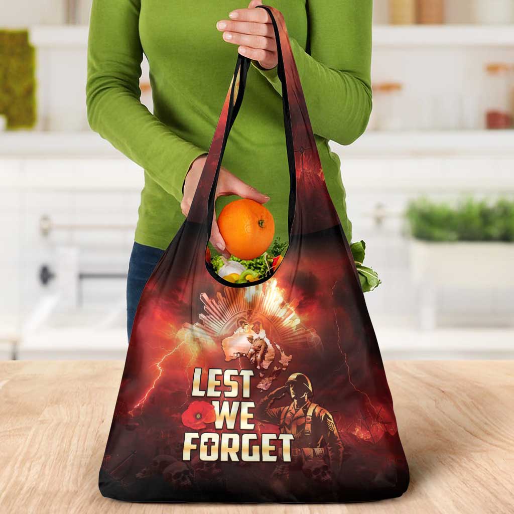 Honouring The ANZAC Spirit Grocery Bag Gallipoli Lest We Forget
