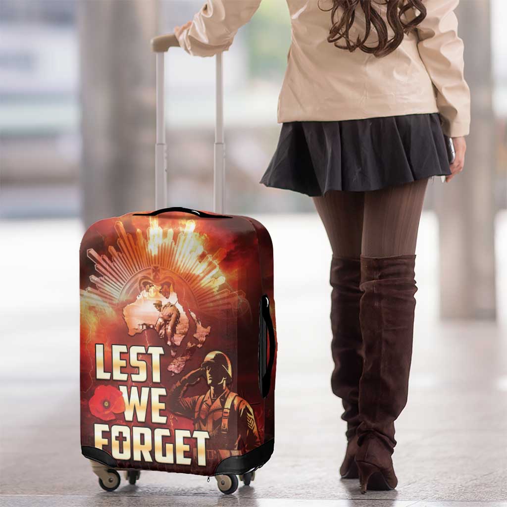 Honouring The ANZAC Spirit Luggage Cover Gallipoli Lest We Forget