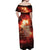 Honouring The ANZAC Spirit Off Shoulder Maxi Dress Gallipoli Lest We Forget