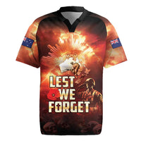 Honouring The ANZAC Spirit Rugby Jersey Gallipoli Lest We Forget