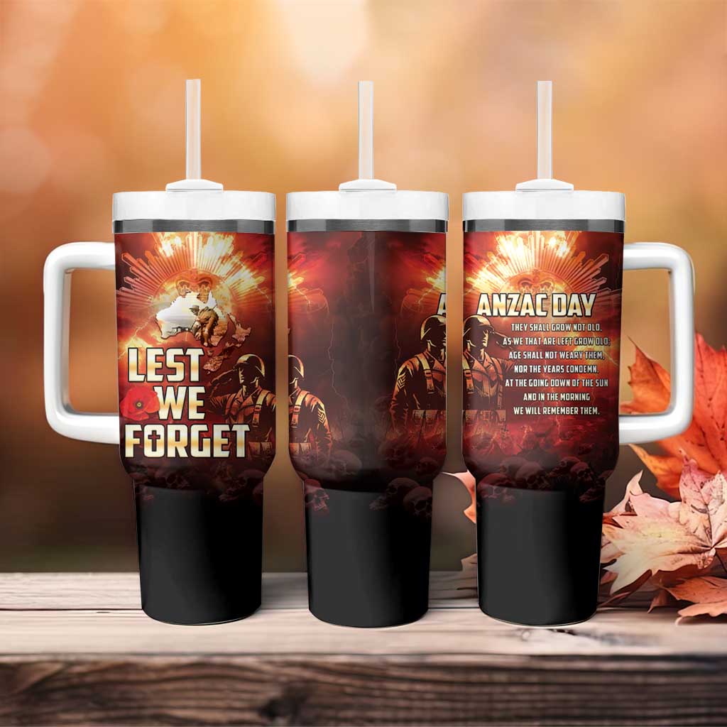Honouring The ANZAC Spirit Tumbler With Handle Gallipoli Lest We Forget