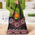 New Zealand Aotearoa Grocery Bag Red Taniko Art Maori Pattern