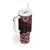 New Zealand Aotearoa Tumbler With Handle Red Taniko Art Maori Pattern