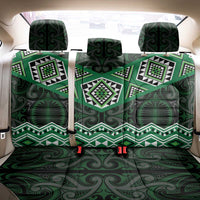 New Zealand Aotearoa Back Car Seat Cover Green Taniko Art Maori Pattern