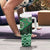 New Zealand Aotearoa Tumbler With Handle Green Taniko Art Maori Pattern