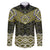 New Zealand Aotearoa Family Matching Puletasi and Hawaiian Shirt Yellow Taniko Art Maori Pattern