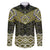 New Zealand Aotearoa Family Matching Short Sleeve Bodycon Dress and Hawaiian Shirt Yellow Taniko Art Maori Pattern
