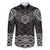 New Zealand Aotearoa Family Matching Mermaid Dress and Hawaiian Shirt Black Taniko Art Maori Pattern