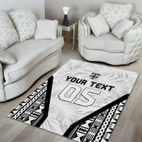 Custom Fiji 2026 Rugby Area Rug Fijian Tapa Pattern LT05 - Polynesian Pride
