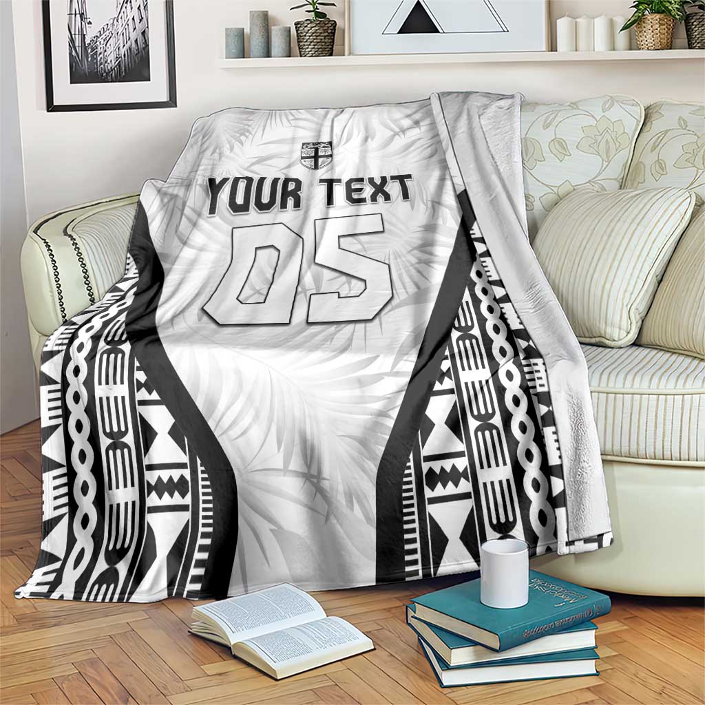 Custom Fiji 2026 Rugby Blanket Fijian Tapa Pattern