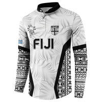 Custom Fiji 2026 Rugby Button Sweatshirt Fijian Tapa Pattern LT05 - Polynesian Pride