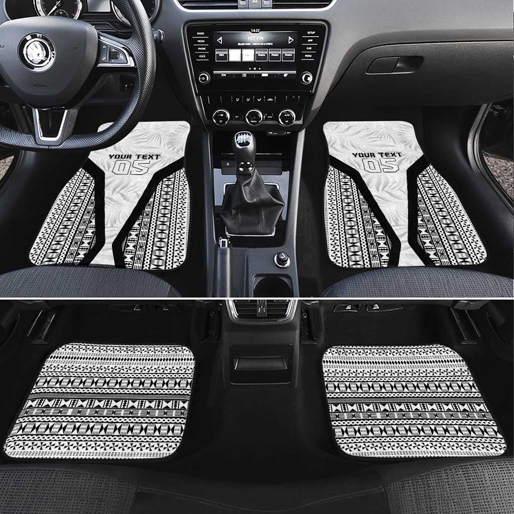 Custom Fiji 2026 Rugby Car Mats Fijian Tapa Pattern