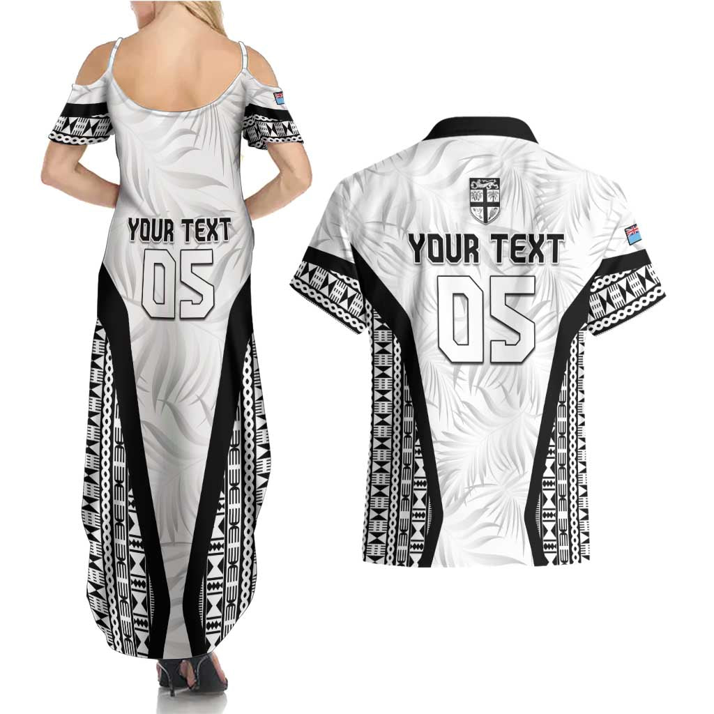 Custom Fiji 2026 Rugby Couples Matching Summer Maxi Dress and Hawaiian Shirt Fijian Tapa Pattern