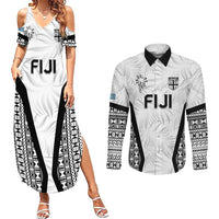 Custom Fiji 2026 Rugby Couples Matching Summer Maxi Dress and Long Sleeve Button Shirt Fijian Tapa Pattern