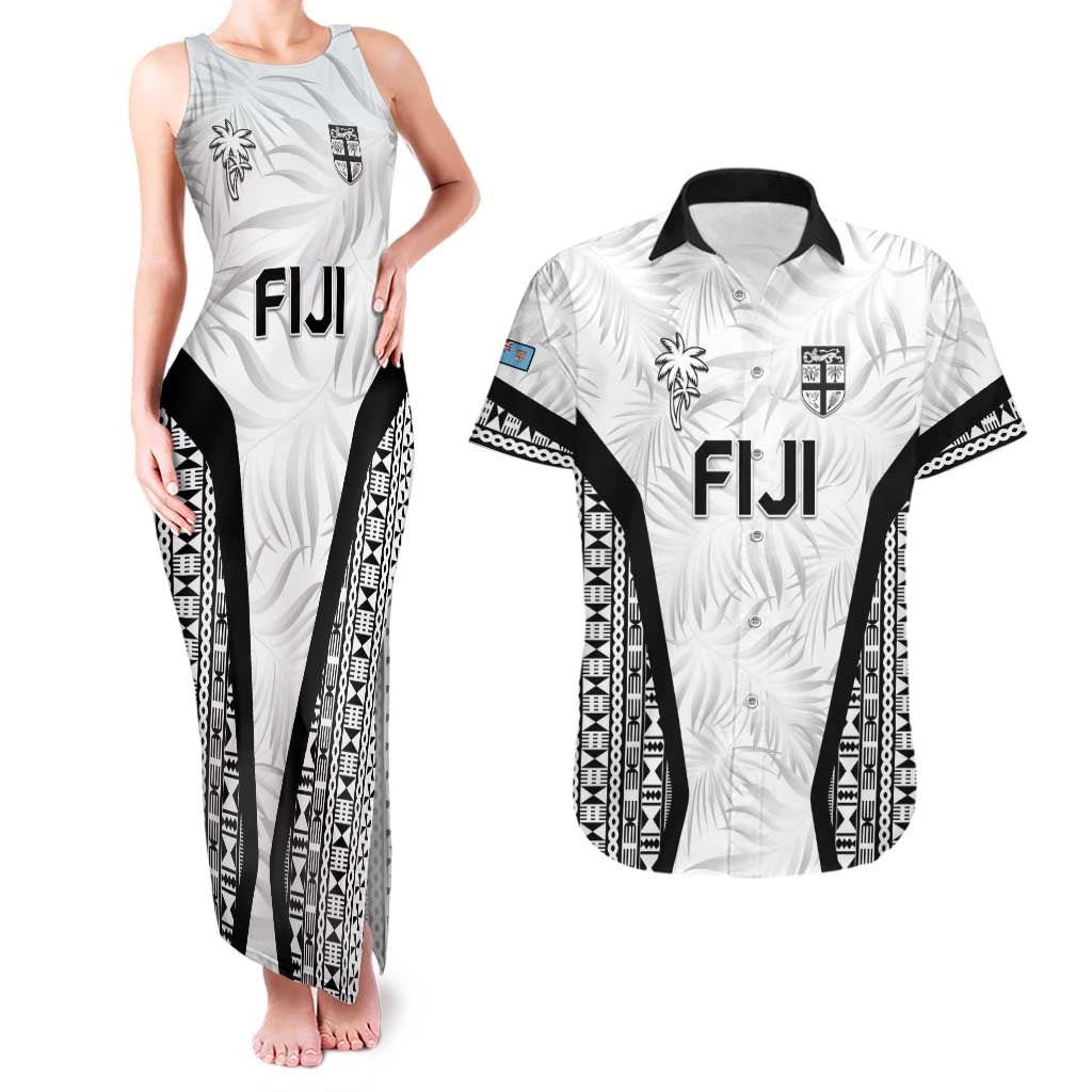 Custom Fiji 2026 Rugby Couples Matching Tank Maxi Dress and Hawaiian Shirt Fijian Tapa Pattern
