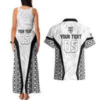 Custom Fiji 2026 Rugby Couples Matching Tank Maxi Dress and Hawaiian Shirt Fijian Tapa Pattern
