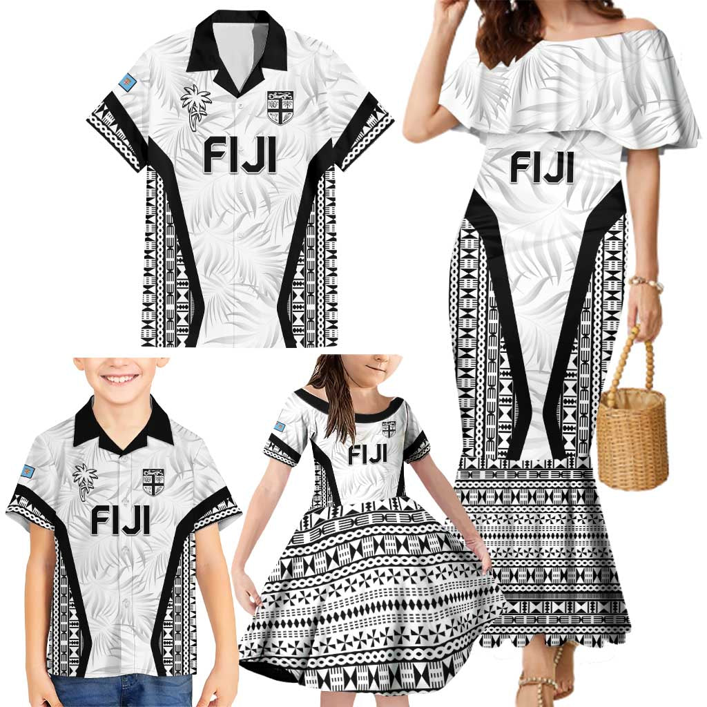 Custom Fiji 2026 Rugby Family Matching Mermaid Dress and Hawaiian Shirt Fijian Tapa Pattern