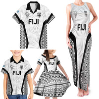 Custom Fiji 2026 Rugby Family Matching Tank Maxi Dress and Hawaiian Shirt Fijian Tapa Pattern