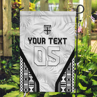 Custom Fiji 2026 Rugby Garden Flag Fijian Tapa Pattern