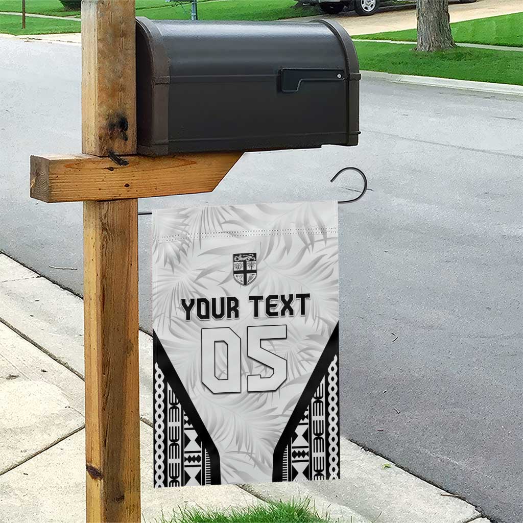 Custom Fiji 2026 Rugby Garden Flag Fijian Tapa Pattern