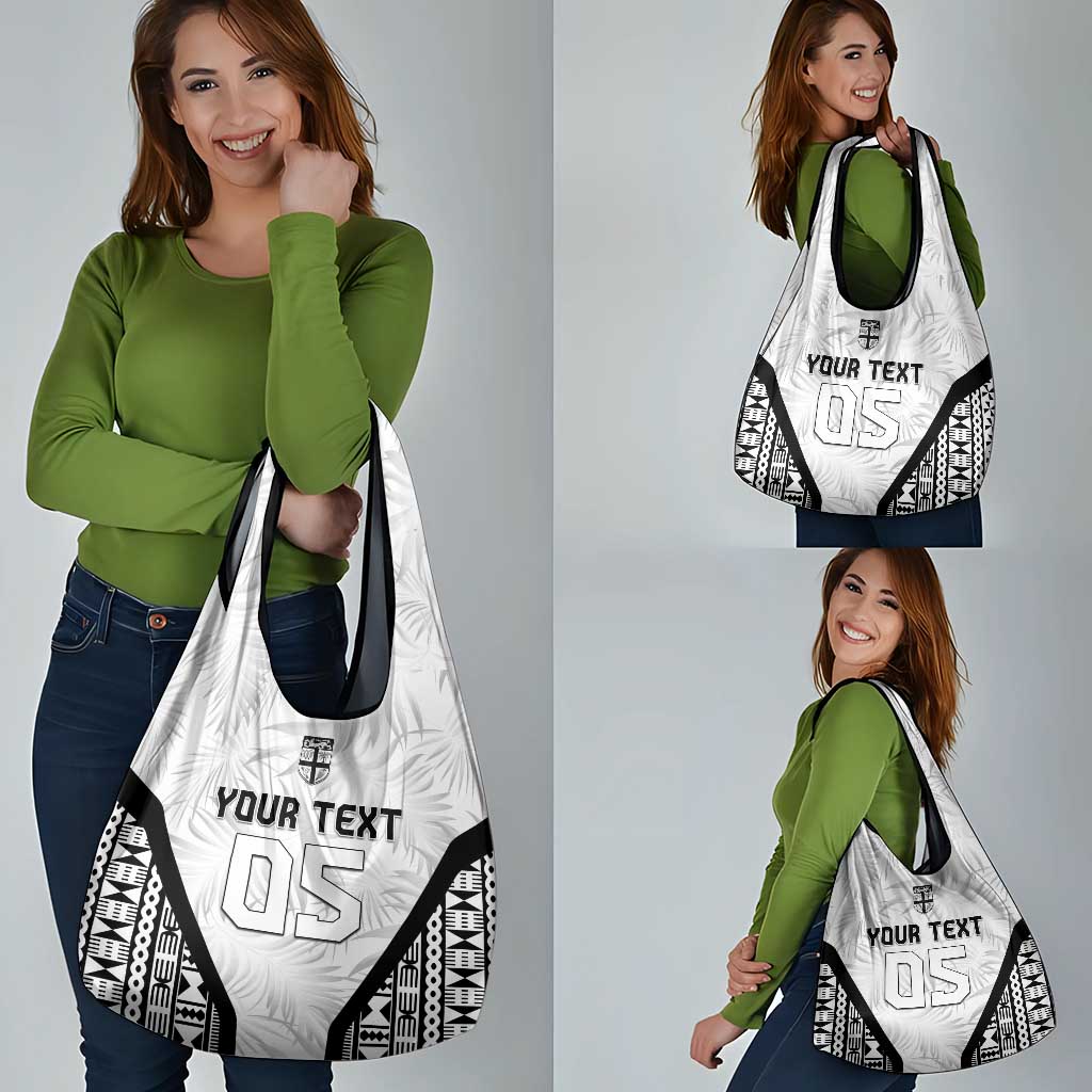 Custom Fiji 2026 Rugby Grocery Bag Fijian Tapa Pattern
