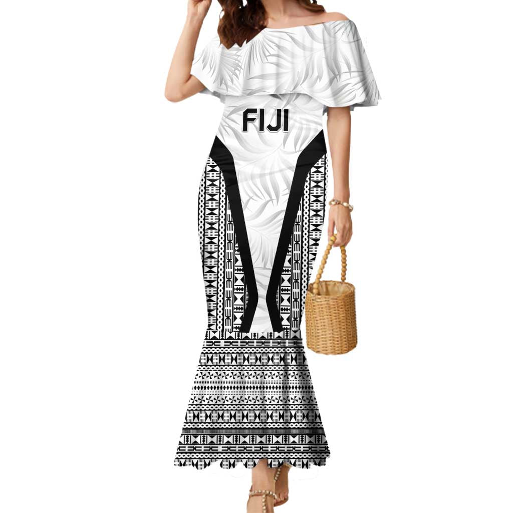 Custom Fiji 2026 Rugby Mermaid Dress Fijian Tapa Pattern