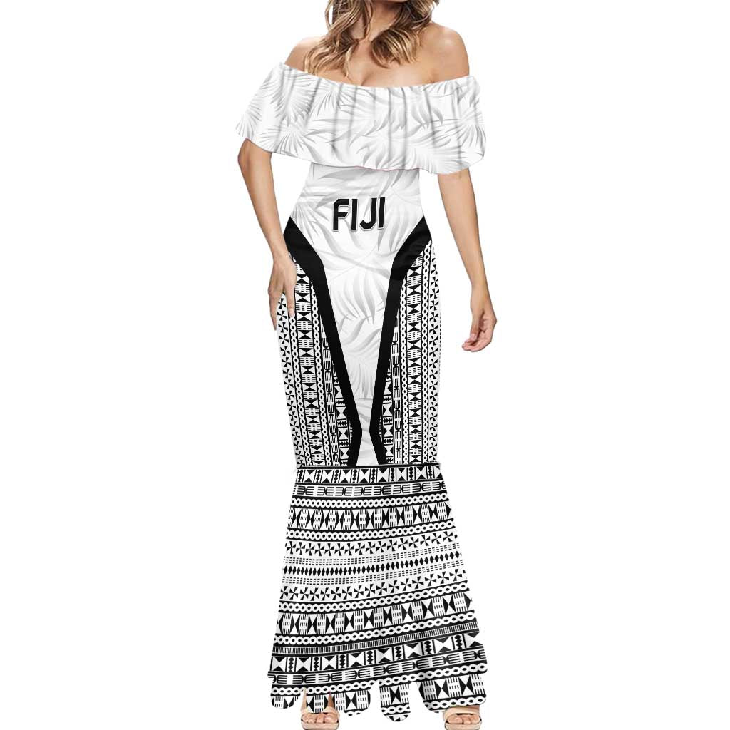 Custom Fiji 2026 Rugby Mermaid Dress Fijian Tapa Pattern