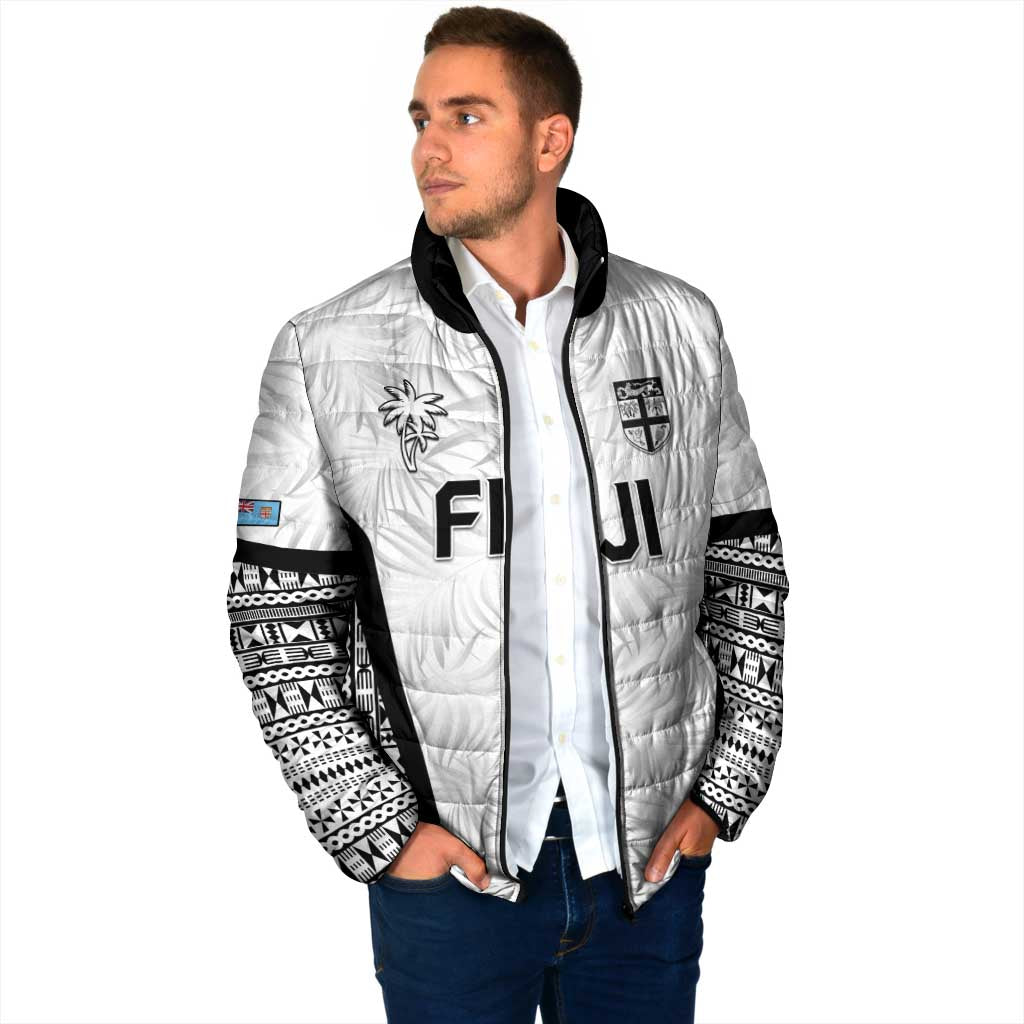 Custom Fiji 2026 Rugby Padded Jacket Fijian Tapa Pattern