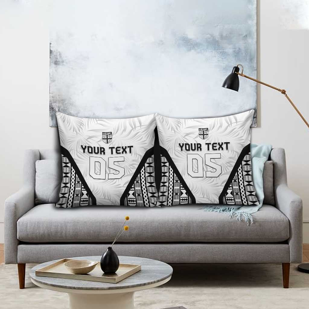 Custom Fiji 2026 Rugby Pillow Cover Fijian Tapa Pattern LT05 - Polynesian Pride