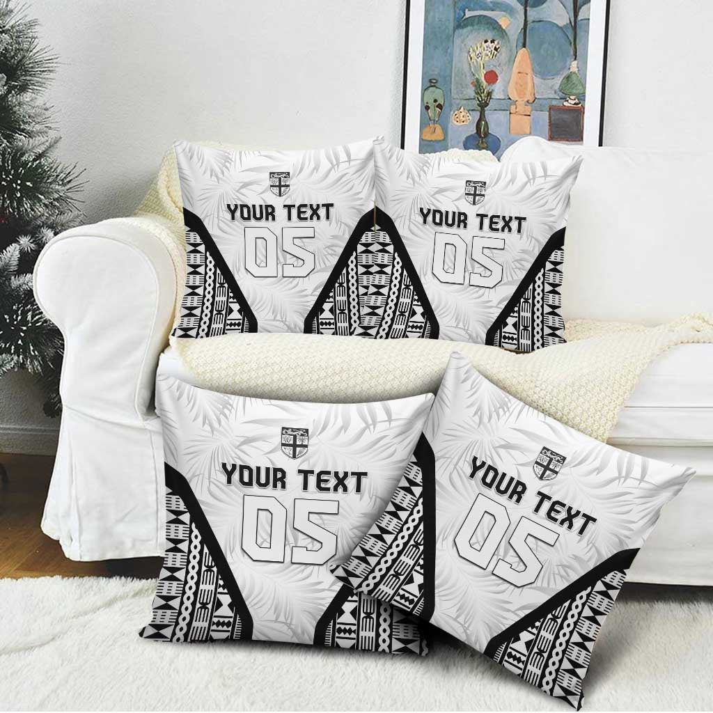 Custom Fiji 2026 Rugby Pillow Cover Fijian Tapa Pattern LT05 - Polynesian Pride