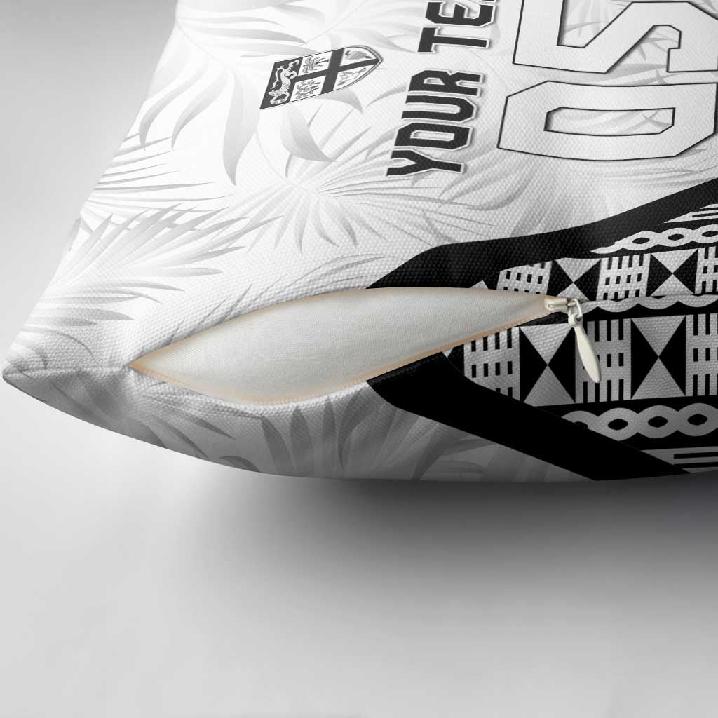 Custom Fiji 2026 Rugby Pillow Cover Fijian Tapa Pattern LT05 - Polynesian Pride