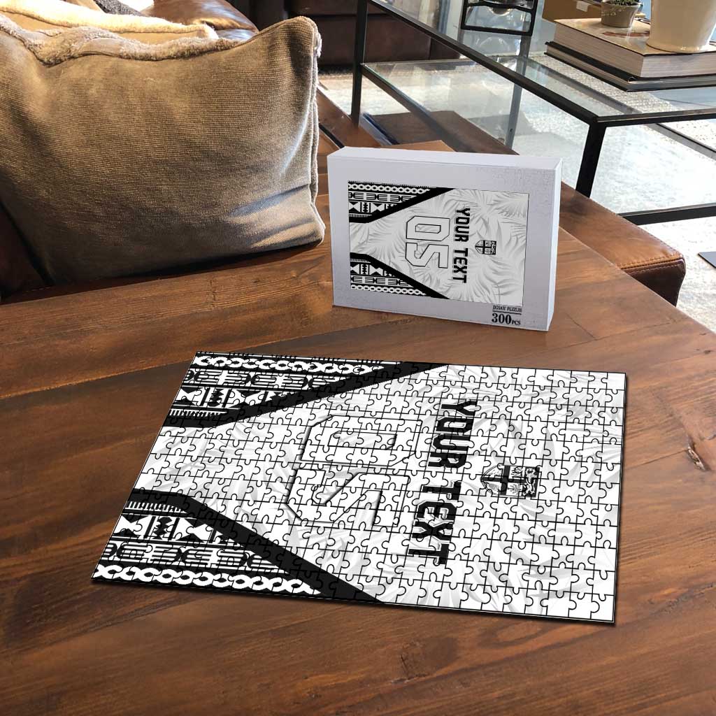 Custom Fiji 2026 Rugby Puzzle Fijian Tapa Pattern