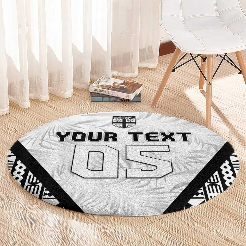 Custom Fiji 2026 Rugby Round Carpet Fijian Tapa Pattern LT05 - Polynesian Pride